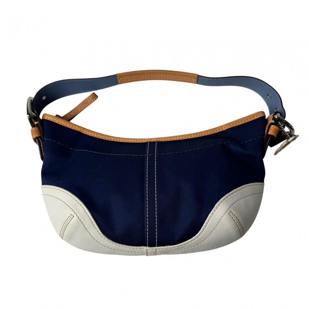Coach Soho Handbag Half Moon Denim 4431 Women's